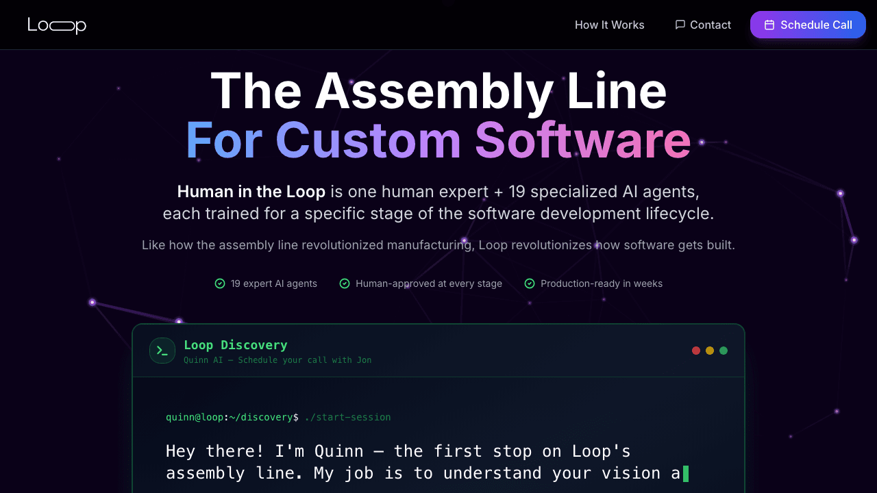 Human in the Loop website preview